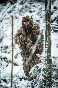 This is what happens when you try to blend in with the snow in your autumn suit